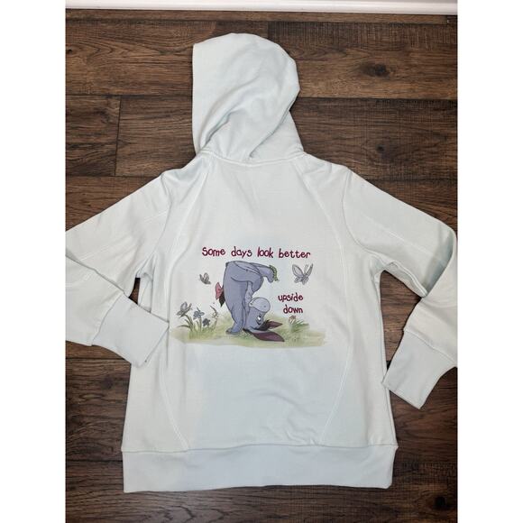 Disney Bradford Exchange Full Zip Eeyore Hooded Sweatshirt Embroidered NWT Sz M - Picture 1 of 8